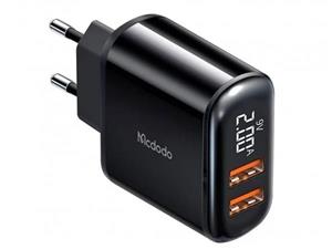 اداپتور دیواری شارژر سریع مک‌دودو MCDODO Dual USB Output Quick Charger CH 6330 