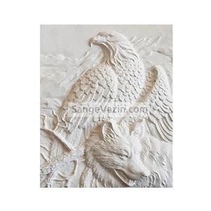 تابلو سنگ عقاب و گرگ کد swp3 