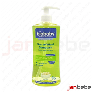 شامپو سر و بدن بیو بیبی Biobaby (500 میلی)