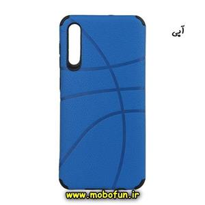 قاب گوشی Galaxy A30S - Galaxy A50S - Galaxy A50 سامسونگ طرح ژله ای چرمی NBA ضد ضربه ایربگ دار آبی کد 356