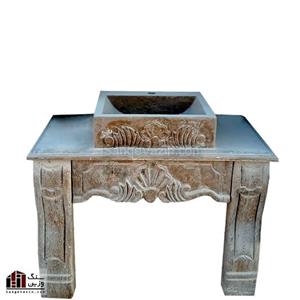 روشویی سنگی کتیبه