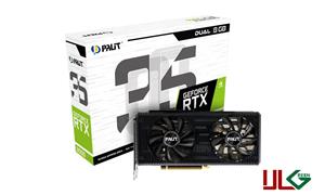 VGA PALIT RTX3050 8GB GDDR6 LHR کارت گرافیک پالیت ۳۰۵۰ ۸گیگابایت
