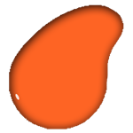 جوهر اکریلیک رنگ نارنجی (فضای خارجی) COP  حجم 50 میل