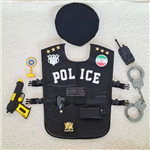لباس مشاغل کودک جلیقه پلیس کودک با تفنگ زرد کد 4027740
