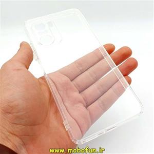 قاب گوشی Poco F3 پوکو شیائومی شفاف ژله ای محافظ لنز دار دکمه رنگی کد 58