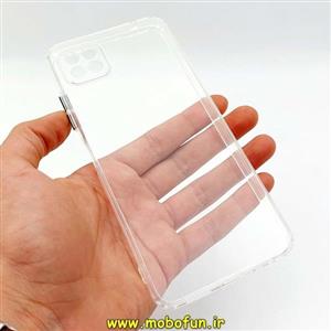قاب گوشی Galaxy A22 5G سامسونگ شفاف ژله ای محافظ لنز دار دکمه رنگی کد 51