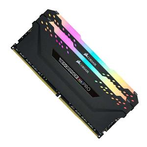 رم کامپیوتر دوکاناله کورسیر ونجینس آر جی بی پرو با فرکانس 3600 مگاهرتز و حافظه 16 گیگابایت