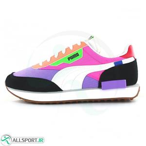 کتانی رانینگ زنانه پوما طرح اصلی بنفش چند رنگ Puma Future rider play on Violet multicolor