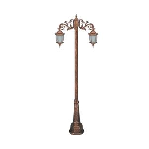 چراغ دوشاخه حیاطی و پارکی تکشیدفام مدل رابو خمره ای کد 91215-7724