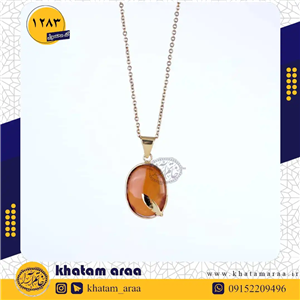 مدال زیبای زنانه عقیق یمنی اصل کاملا مشابه طلا