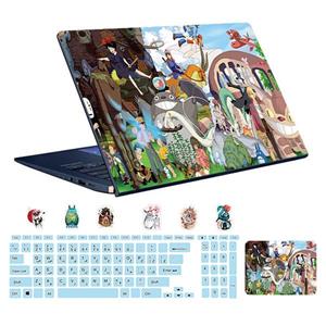 اسکین لپ تاپ طرح Anime کد ۰۹ به همراه استیکر کیبورد