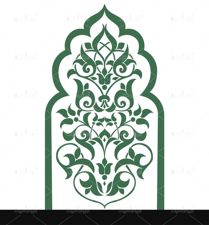 قیمت و خرید وکتور طرح لایه باز قالب ایرانی سنتی 11119