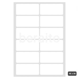 کاغذ پشت چسب دار A4 تیغ خورده سایز 46 × 90 میل بسته 100 عددی