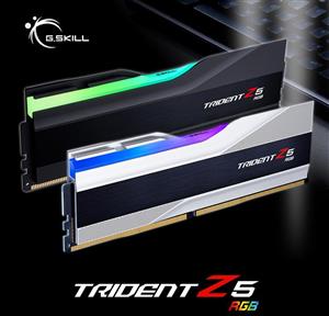 رم دسکتاپ DDR5 دو کاناله 6400 مگاهرتز CL32 جی اسکیل مدل Trident Z5 RGB Silver ظرفیت 32 گیگابایت  RAM Gskill Trident Z5 RGB Silver 32GB 16GBx2 6400MHz CL32 DDR5