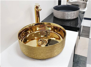 کاسه روشویی لوکس طلایی GLD_3380