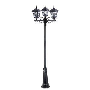 چراغ حیاطی ایستاده سه شعله شفق مدل پاسارگاد کد 8433