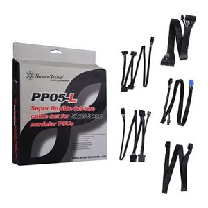 کابل منبع تغذیه سیلوراستون مدل PP05-L مجموعه 5 عددی