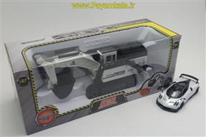ماکت شاول (FRONT SHOVEL EXCAVATOR BY KDW 1:87) سفید