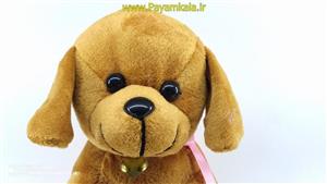 عروسک پولیشی آویز سگ (MAX DOG-1274) قهوه ای