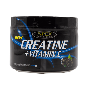 پودر عضله سازی کراتین + ویتامین C اپکس ۴۰۰ گرم