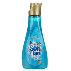 نرم کننده حوله و لباس 1000 گرمی سبز آبی سافتلن طلایی Softlan Gold Selection Blue Fabric Softner 1L