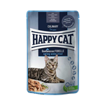 پوچ گربه هپی کت با طعم ماهی قزل آلا Happy Cat Culinary Spring Water Trout وزن 85 گرم کد 415