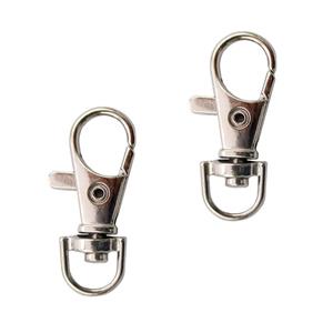 مدبر کیف ته گرد فلزی نقره‌ای طول 3.7 سانتی‌متر بسته 2 عددی