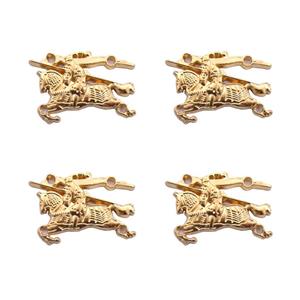 مارک فلزی کیف طلایی مدل اسب طول 2 سانتی‌متر بسته 4 عددی