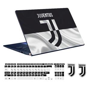 اسکین لپ تاپ طرح juventus کد ۰۱ به همراه استیکر کیبورد