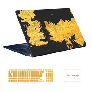 اسکین لپ تاپ طرح Game of Thrones کد ۰۹ به همراه استیکر کیبورد