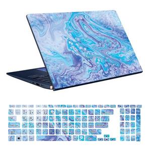 اسکین لپ تاپ طرح Colorful کد۷۳ به همراه استیکر کیبورد
