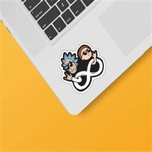 استیکر لپ تاپ طرح Rick&Morty کد ۰۴