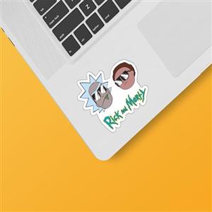 استیکر لپ تاپ طرح Rick&Morty کد ۱۰