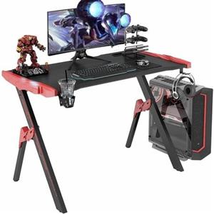 میز گیمینگ کامپیوتری 120 سانتی متری با سنسور صوتی چراغ های LED RGB مدل RGB Gaming Table 120cm Computer Gaming Desk 