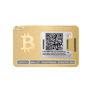 کیف پول سخت افزاری بَلِت با روکش طلای ۲۴عیار مدل Ballet Real Bitcoin 