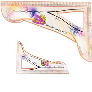 گونیا(اشل) خیاطی (یک دوم و یک چهارم) زمرد