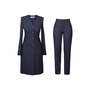 مانتو و شلوار مدل یقه هفت چهارخانه ریز