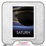 تابلو سیاره زحل آبی SATURN BLUE کد 226