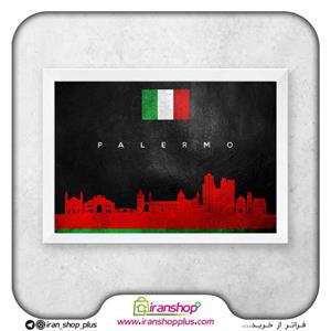 تابلو پوستر شهر پالرمو با تم World Skyline کد 548 