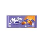 شکلات شیری کاراملی میلکا با فیلینگ کاراملی ۱۰۰ گرم کد 8116