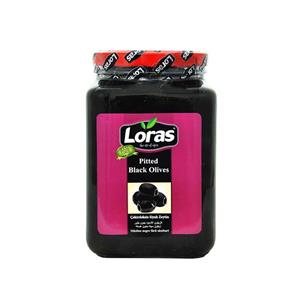زیتون سیاه بدون هسته 1.5 کیلویی لوراس Loras کد 783