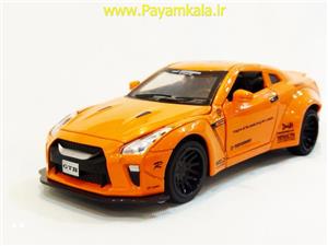 ماکت نیسان (NISSAN GTR MINIAUTO)(3223-12B) اسپرت نارنجی 