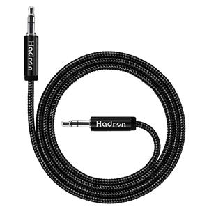 کابل انتقال صدا استریو با روکش نایلونی هادرون Hadron HTC-AX1 AUX Cable Hadron AUX 3.5mm Auxiliary Audio Cable 1m