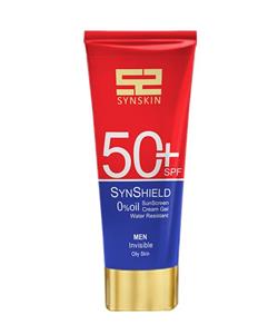 کرم ژل ضد آفتاب آقایان ساین اسکین Syn Skin با +SPF50 حجم 50 میلی‌لیتر SynSkin SynShield SunScreen Cream Gel SPF50