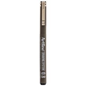 راپید ارت لاین کد EK 238 قطر نوشتاری 0.8 میلی‌متر Artline Technical Pen Line Width mm 