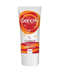 کرم ضدآفتاب رنگی SPF50 ژنوبایوتیک Geno Biotic مدل Suno Gen4 حجم 50 میلی‌لیتر