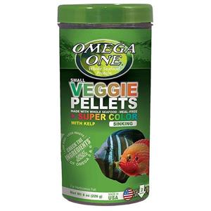 لوازم اکواریوم فروشگاه اوجیلال EVCILAL Omega One Super Color Veggie Kelp Pellets Small Fish Food 490 ml 226 gr کدمحصول 393800 