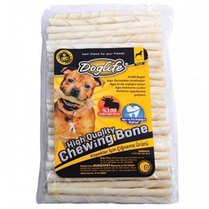 لوازم سگ فروشگاه اوجیلال ( EVCILAL ) Dog Life White Auger Bone for Dogs 5-6 گرم 100 عدد – کدمحصول 407280