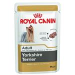 لوازم سگ فروشگاه اوجیلال ( EVCILAL ) Royal Canin Yorkshire Terrier Pouch سگ بزرگسال سن خوراک 85 گرم – کدمحصول 416815