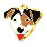 لوازم سگ فروشگاه اوجیلال ( EVCILAL ) برچسب سگ جک راسل با روکش طلا 24K – کدمحصول 382246